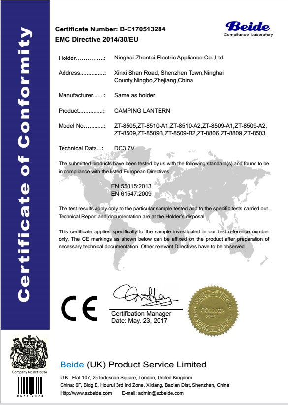 CE certification